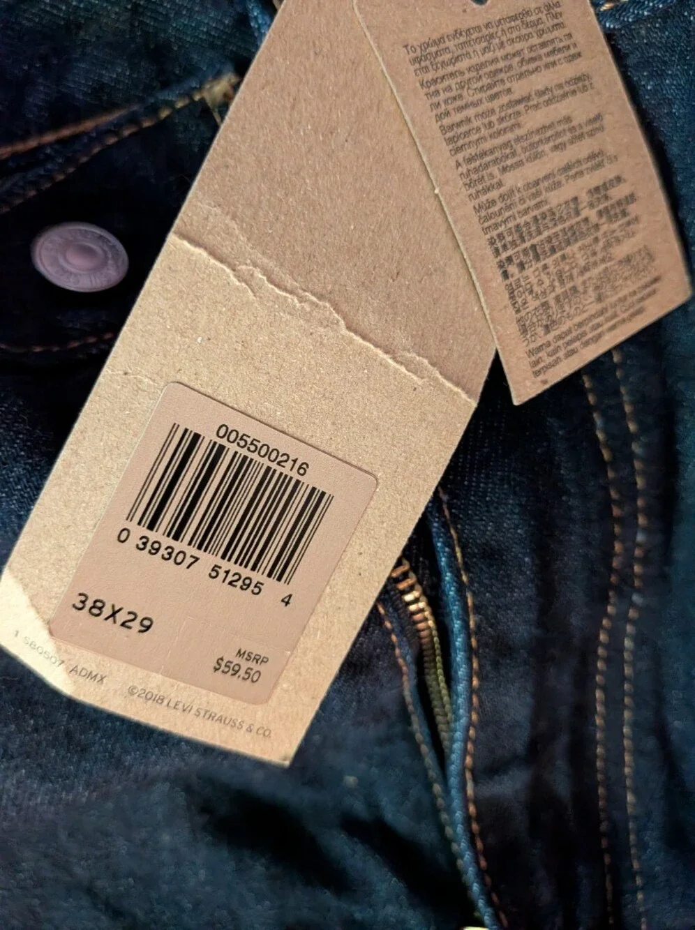 550 Relaxed Levi Strauss Men's Jeans in Dark Indigo